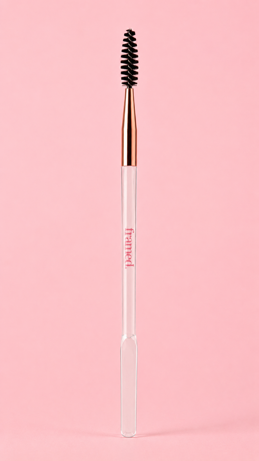 Brow Sculpting Brush | Dual-Ended Spoolie & Spatula Applicator